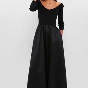 Elegant Black Off-Shoulder Dress